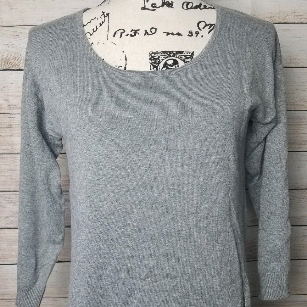 Cable & Gauge Women's Gray Knit Sweater Size Small